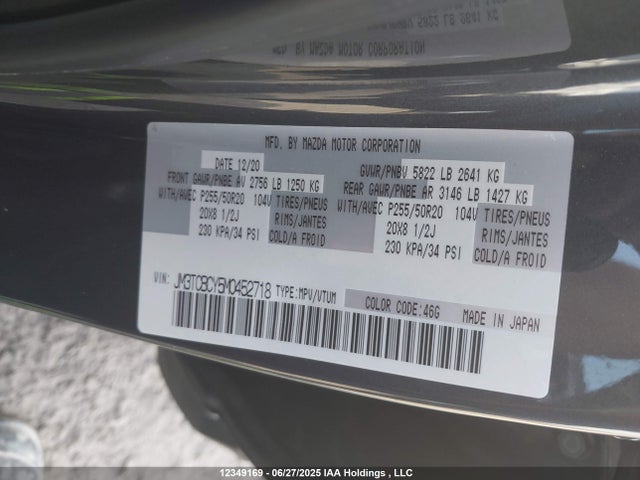 Mazda py turbo 2021 JM3TCBCY5M0452718 Image 9