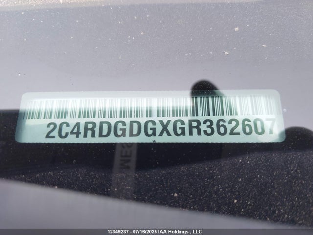 2C4RDGDGXGR362607 Dodge 2016
