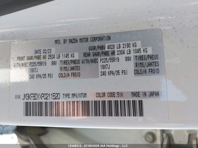 JM3KFBDYXP0211520 Mazda py