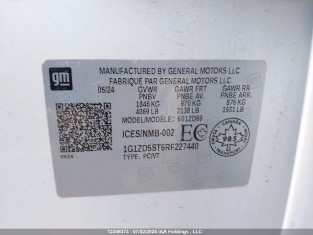 1G1ZD5ST6RF227440 Chevrolet lfv