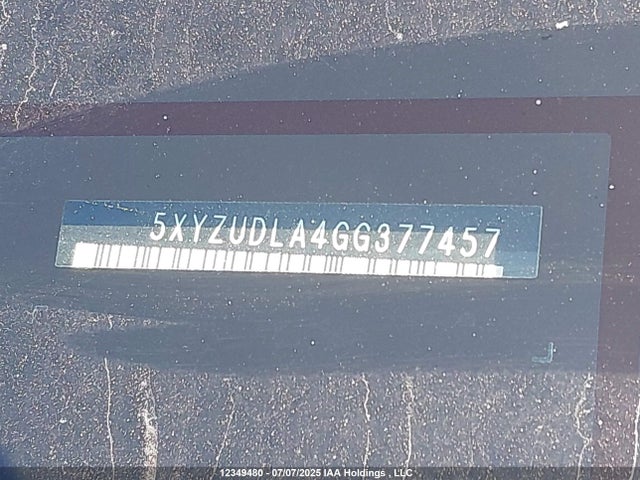 5XYZUDLA4GG377457 Hyundai t-gdi theta ii