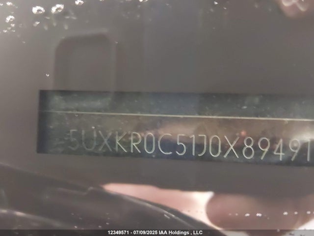 5UXKR0C51J0X89491 BMW 2018