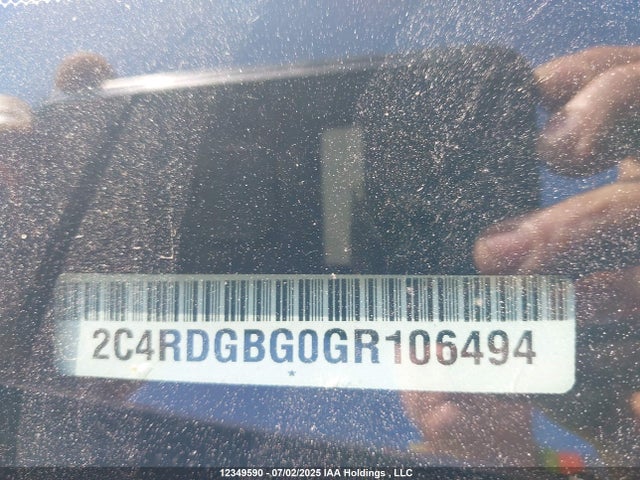 2C4RDGBG0GR106494 Dodge 2016