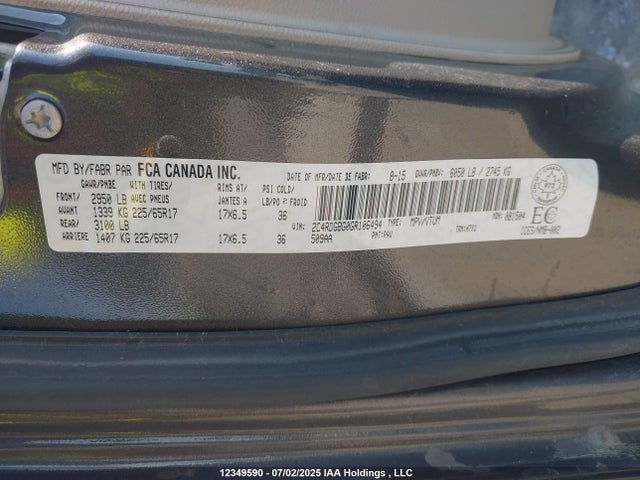 2C4RDGBG0GR106494 Dodge 2016