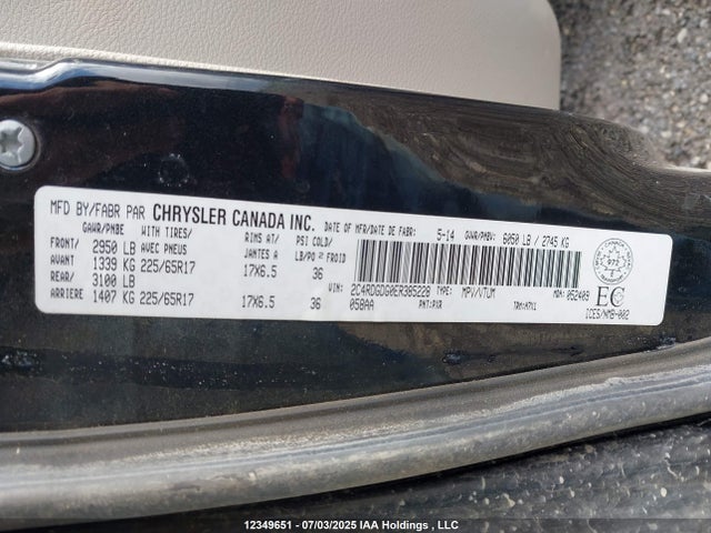2C4RDGDG0ER385228 Dodge 2014