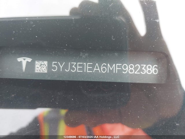5YJ3E1EA6MF982386 Tesla MODEL 3