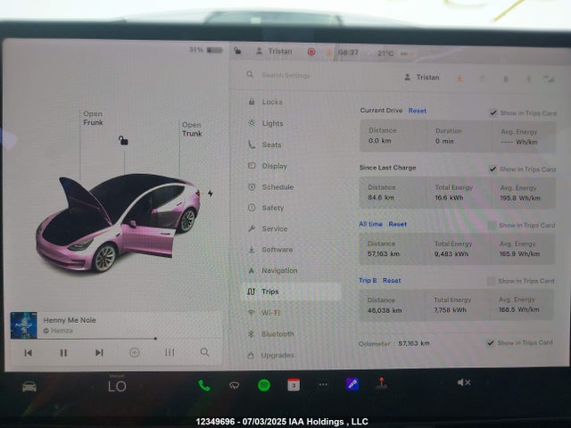 5YJ3E1EA6MF982386 Tesla MODEL 3