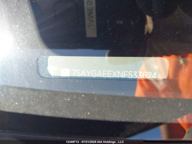 7SAYGAEEXNF533624 Tesla 2022