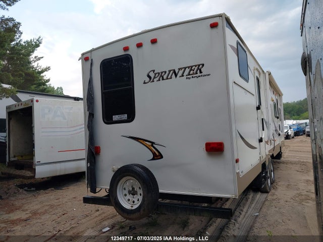 2011 Keystone Sprinter მანქანა იყიდება აუქციონზე, vin: 4YDT31122B1531592, აუქციონის ნომერი: 12349717