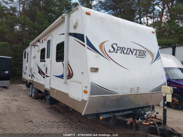 2011 Keystone Sprinter მანქანა იყიდება აუქციონზე, vin: 4YDT31122B1531592, აუქციონის ნომერი: 12349717