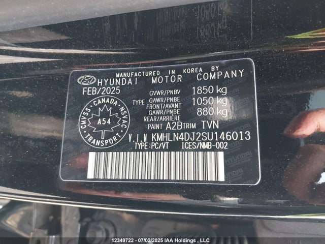 KMHLN4DJ2SU146013 Hyundai gdi kappa