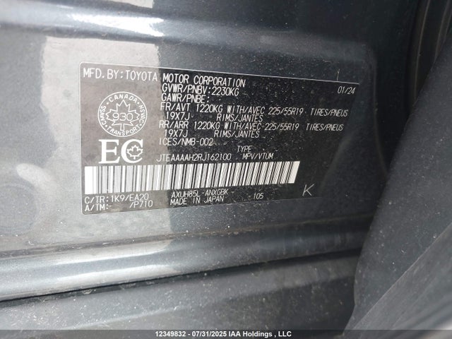 Toyota a25a-fxs 2024 JTEAAAAH2RJ162100 Image 9