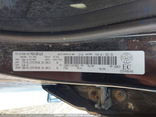 RAM 1500 2019 1C6SRFLT1KN738832 Image 17
