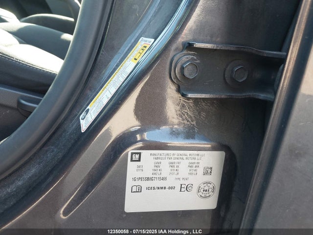 1G1PE5SB8G7115466 Chevrolet luv - vvt, alum, e85 max