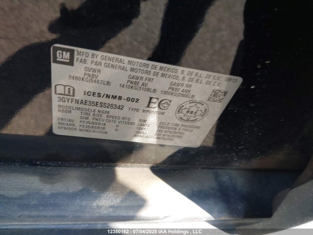 Cadillac lfx - vvt, e85 max, aluminum 2014 3GYFNAE35ES528342 Image 19