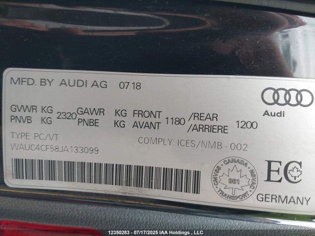 Audi S5 2018 WAUC4CF58JA133099 Image 18