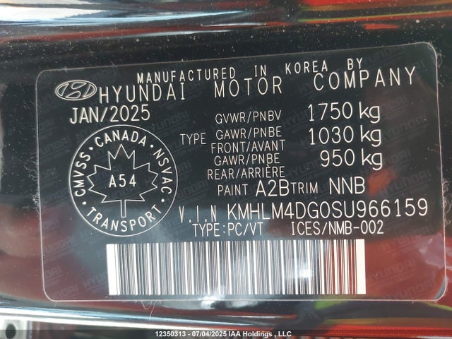 Hyundai mpi nu pe 2025 KMHLM4DG0SU966159 Image 18