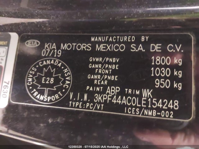 KIA t-gdi gamma 2020 3KPF44AC0LE154248 Image 18