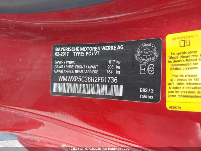 Mini Hardtop 2017 WMWXP5C36H2F61736 Image 9