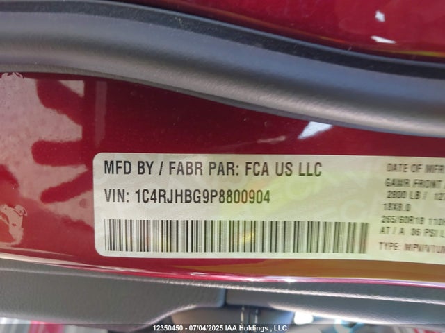 1C4RJHBG9P8800904 Jeep 2023