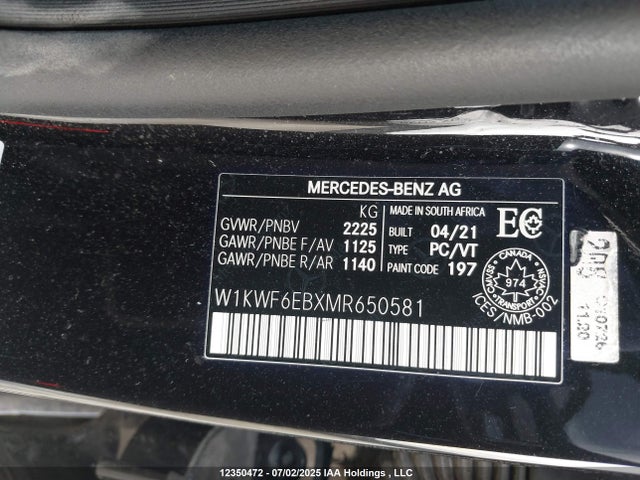 W1KWF6EBXMR650581 Mercedes-Benz m276