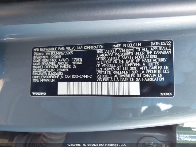 YV4162UM8N2755885 Volvo b4204t (mp)