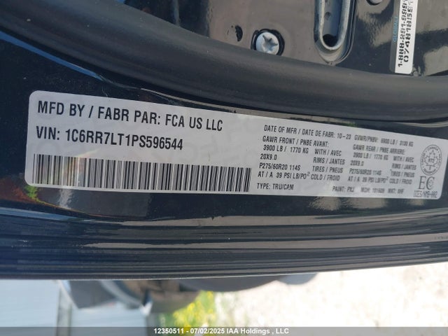 RAM 2023 2023 1C6RR7LT1PS596544 Image 9