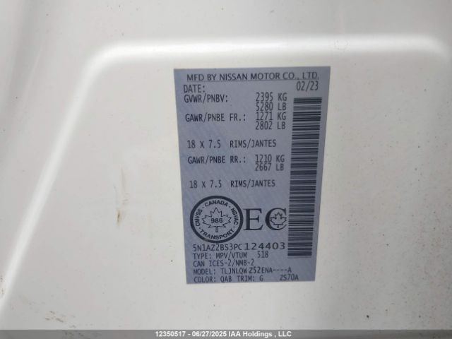 5N1AZ2BS3PC124403 Nissan 2023
