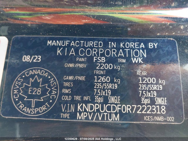KIA gdi theta iii 2024 KNDPUCDF0R7222318 Image 19