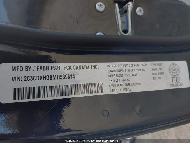 2C3CDXHG8MH539614 Dodge Charger