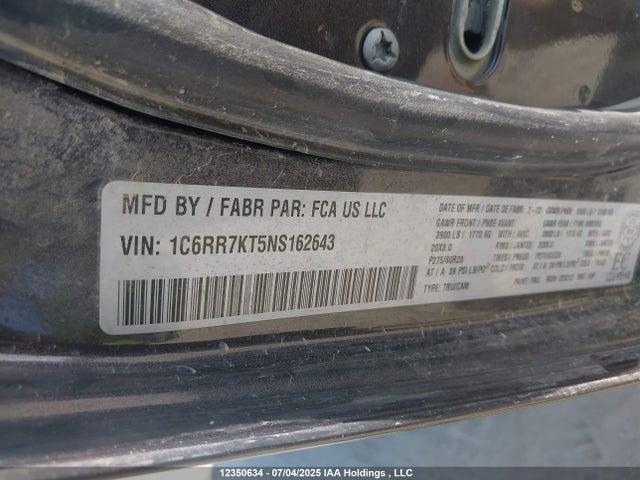 1C6RR7KT5NS162643 RAM 1500