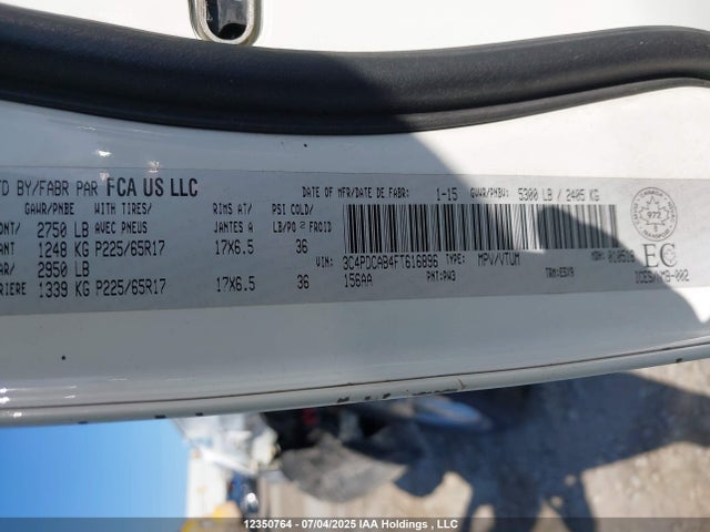 3C4PDCAB4FT616896 Dodge 2015