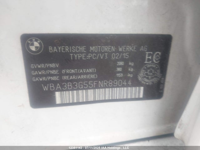 WBA3B3G55FNR89044 BMW 328I