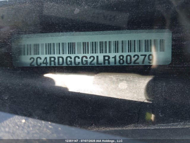 2C4RDGCG2LR180279 Dodge 2020