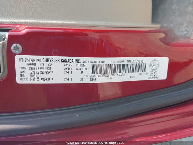 2C4RDGBG8ER201138 Dodge 2014