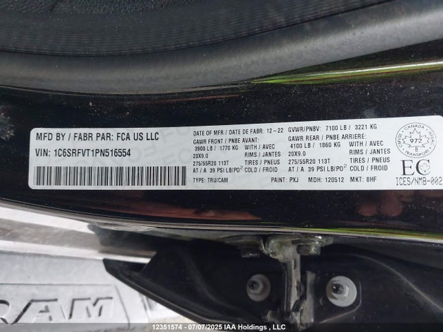RAM 1500 2023 1C6SRFVT1PN516554 Image 9