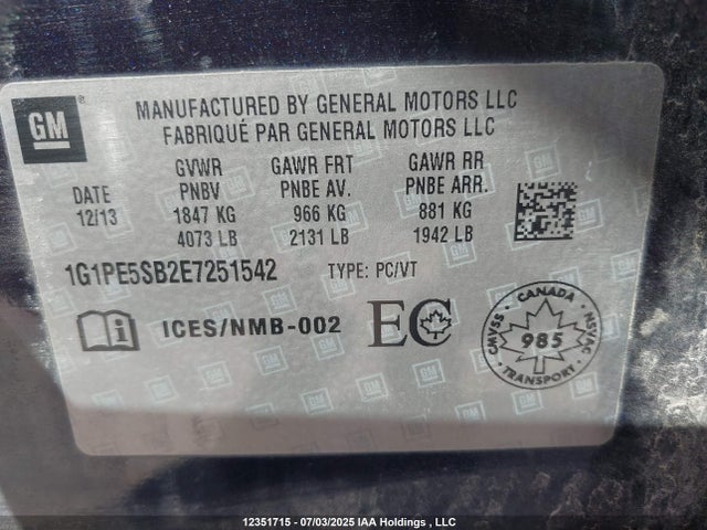1G1PE5SB2E7251542 Chevrolet LUV