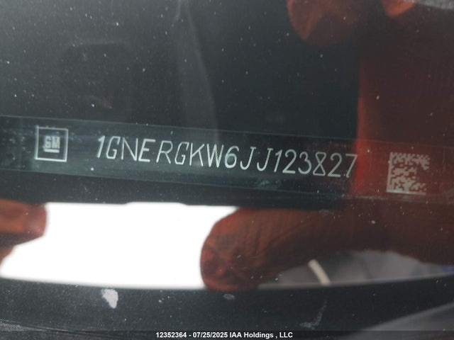 1GNERGKW6JJ123827 Chevrolet lfy - spark ignited direct injection, atss, gen 1