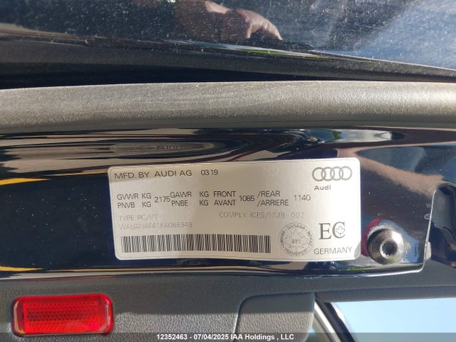 WAUANAF41KA065343 Audi S4