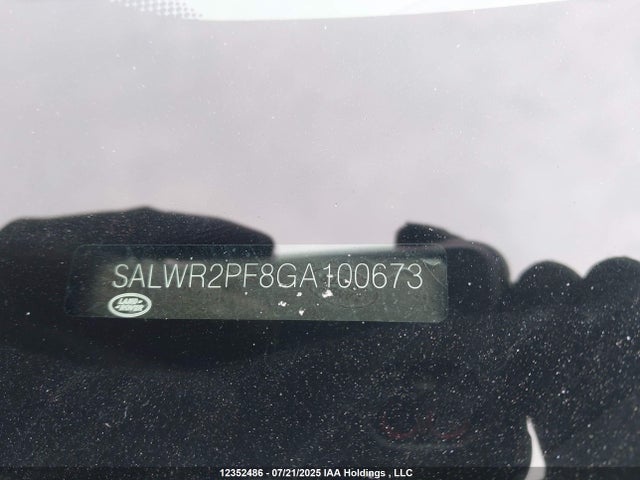 Land Rover s/c lev3 sulev30 2016 SALWR2PF8GA100673 Image 20