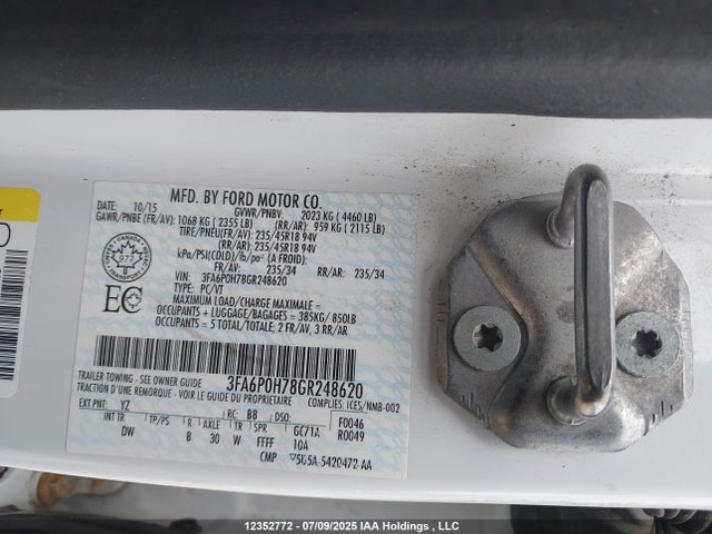 Ford 2016 2016 3FA6P0H78GR248620 Image 19