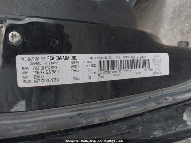 2C4RDGBG7GR390898 Dodge 2016