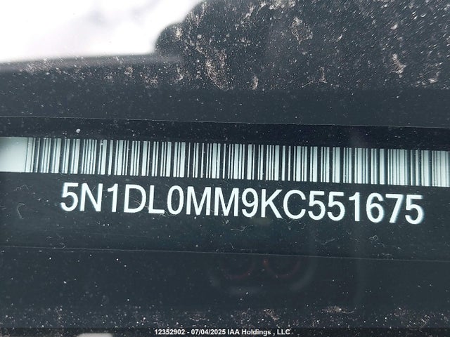 5N1DL0MM9KC551675 Infiniti QX60