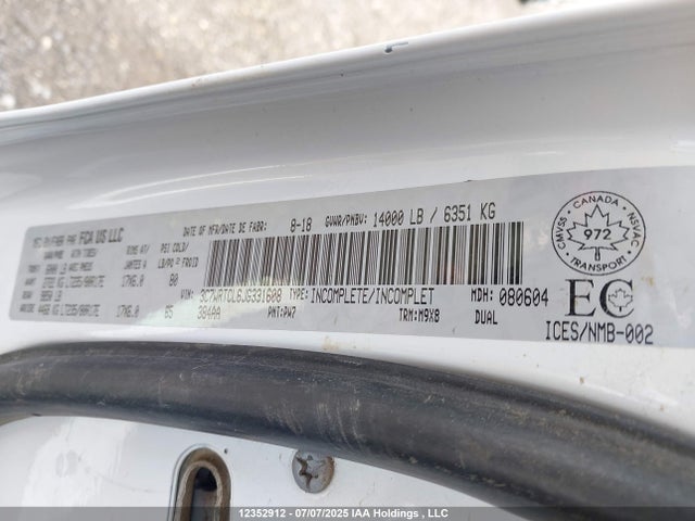 RAM 3500 2018 3C7WRTCL6JG331608 Image 9
