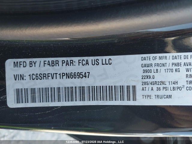 RAM 1500 2023 1C6SRFVT1PN669547 Image 18