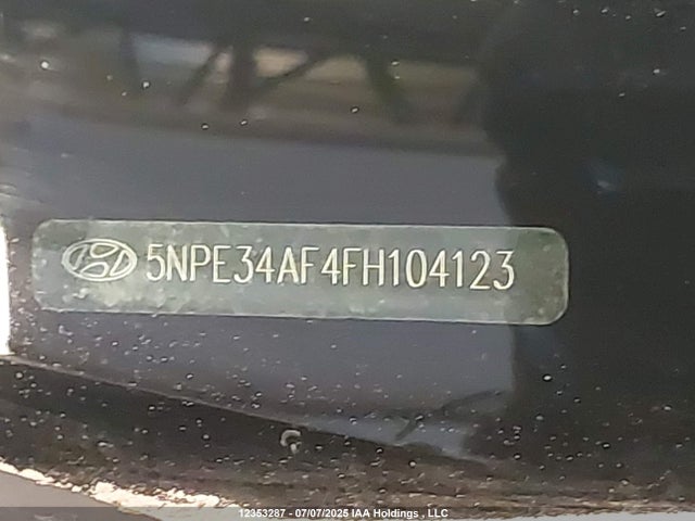5NPE34AF4FH104123 Hyundai dohc gdi theta-ii