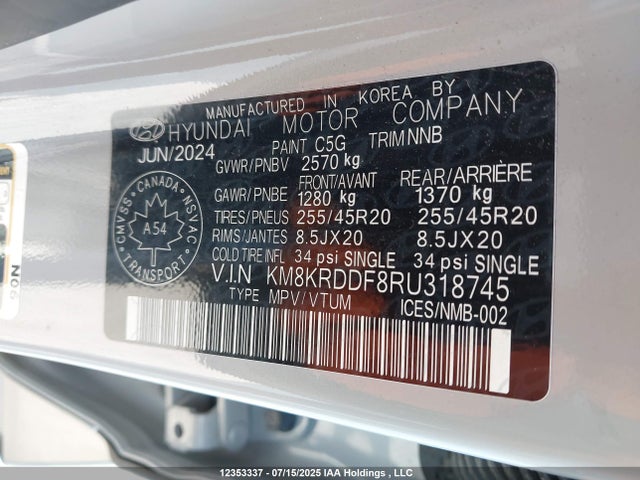 Hyundai Ioniq 5 2024 KM8KRDDF8RU318745 Image 9