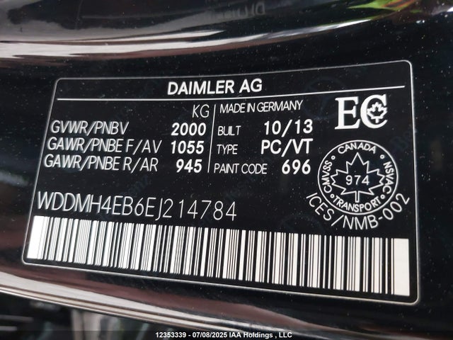 Продаж на аукціоні авто 2014 Mercedes-benz B250, vin: WDDMH4EB6EJ214784, номер лоту: 12353339