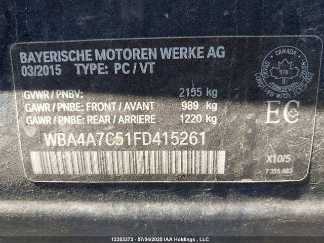 BMW 428i 2015 WBA4A7C51FD415261 Image 9
