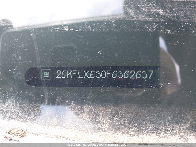 2GKFLXE30F6362637 GMC lfx - sidi, vvt, e85 max, alum